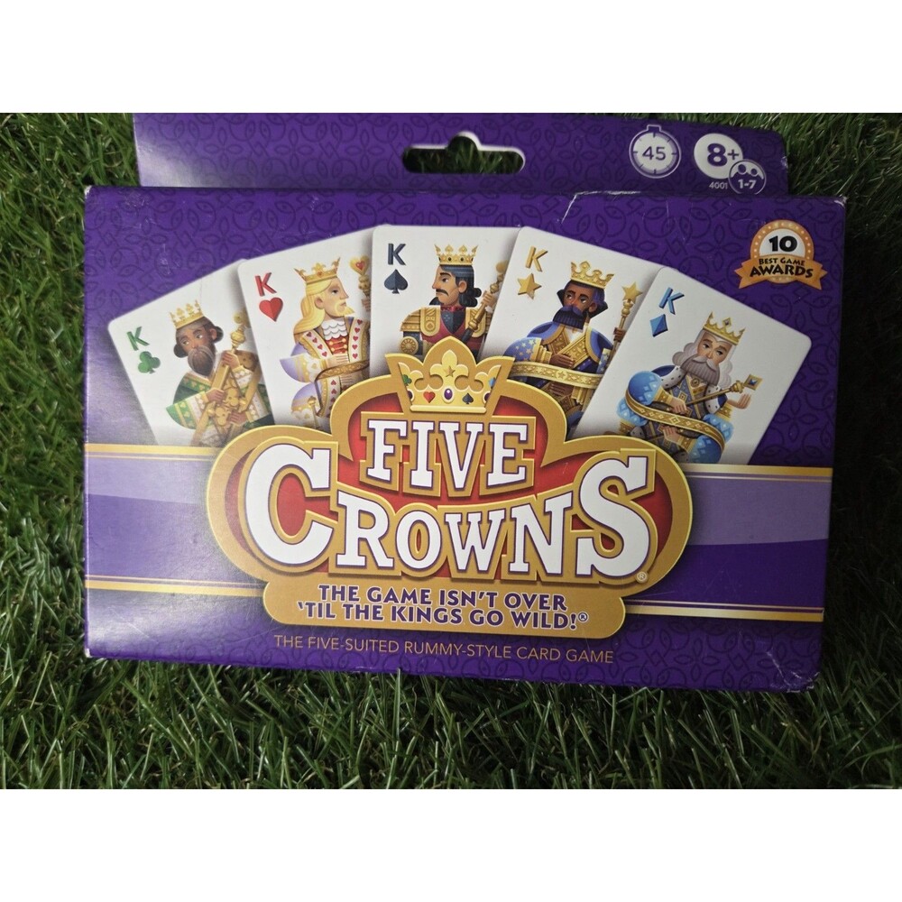 Five Crowns — The Game Isn't Over Until the Kings Go Wild! — 5 Suited Rummy-S...